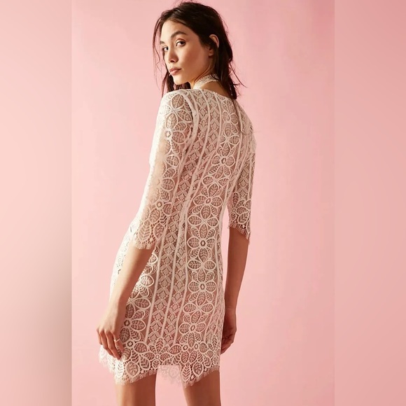 FOR LOVE AND LEMONS LYLA COCKTAIL DRESS SILVER - Picture 4 of 7